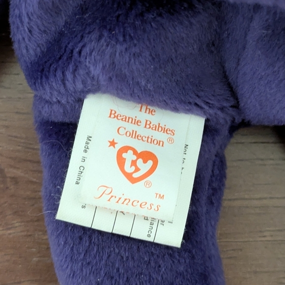 3/$30 Ty Princess Bear Beanie Baby with Bent Tag - Picture 8 of 8